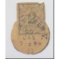Germany Cut Square, Used, "Enchen V." 1903 Cancel