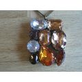 Vintage Avon NW Amber Coloured Fashion Pendant