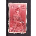 NEW ZEALAND 1954 SG 735 5s CARMINE QUEEN ELIZAB...