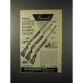 1958 Franchi Shotgun Ad - 20 ga, 12 ga, 12 ga. Magnum