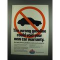 1984 Amoco Gasoline Ad - Could Void Your Warranty