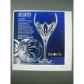 1989 Block Atlantis Chartres Crystal Ad - Chartres in the spirit of romance