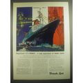 1962 French Line Cruises Ad - Magnificent S.S. France.. A new experience