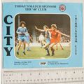 1979 programme Manchester City v. Birmingham City