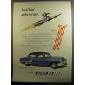 1951 Oldsmobile Super 88 Car Ad - Ride the Rocket and rule the road