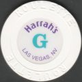 Harrahs. Roulette Casino Chip. Las Vegas, NV. I65.