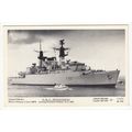 HMS Broadsword Entering Portsmouth Harbour 1983 Pamlin Prints Postcard C12112