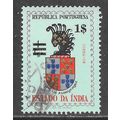 PORTUGAL PORTUGUESE INDIA 1959 SURCHARGE COAT O...