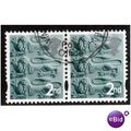 ENGLAND PAIR OF 2nd 'THREE LIONS' (EN6) FINE US...