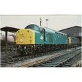 Railway Postcard BR Class 40 212 Aureol Crewe D...