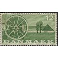 DENMARK, Mechanised Sower, green 1960, 12ore