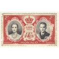 Monaco stamps 1956 - SG 579 - 2f Royal Wedding ...