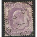 India 1902 2a Violet SG124 FU