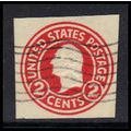 Used U429 2c George Washington Fine Cut Square ...
