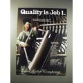 1990 Ford Motor Company Ad - Quality is Job 1. ...