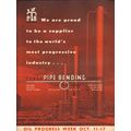 TEXAS PIPE BENDING COMPANY 1953 proud supplier ...