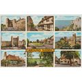 Valentine's postcard Around Sussex multiview. W...