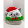 Squishmallows Gracelynn Arctic Fox Christmas Wr...