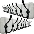 WEBI Wall Mounted Coat Rack, 38 9/16" Long, 10 ...