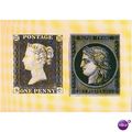 GB Postcard 1986 - Penny Black & 20c Ceres Black