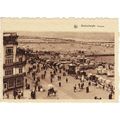 Sepia Postcard Panorama Blankenberge Belgium Se...