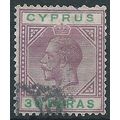 Cyprus 1921 SG87 30pa Violet & Green Fine Used.. .