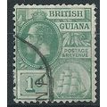 British Guiana 1913 SG259 1c Yellow-Green Fine ...