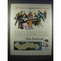 1946 Erie Railroad Ad - All Upset