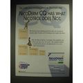 1996 NicoDerm CQ Nicotine Patch Ad - Nicotrol Does Not