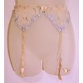 Victoria's Secret Baby Blue Lace Flesh Color Ga...