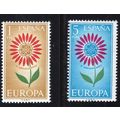 Spain 1964 serie 2v Europa CEPT Flower MNH
