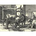 ROME SHOEING OXEN NEAR THE TEMPLE OF VESTA 1872...