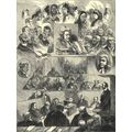 TICHBORNE CASE - SKETCHES OF HEADS IN COURT 187...