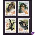 CUBA 1998 CHIMPANZEE SG 4255/4257 4 VALS FINE USED