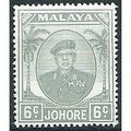 Johore 1952 SG137a 6c Pale Grey Mounted Mint .....