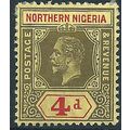 Northern Nigeria 1912 SG44 4d Black & Red/Yello...