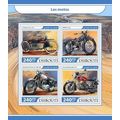 DJIBOUTI 2017 SHEET MNH MOTORCYCLES MOTOCICLETA...