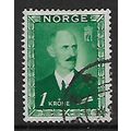NORWAY 1946 KING HAAKON VII 1K GREEN SG 380 FIN...