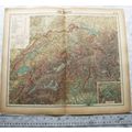 Vintage: German Engraved map 29 die Schweiz