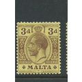 malta stamps george v sg78 sg 78 hm multiple cr...