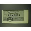 1919 Ramses Cigarettes Ad - Nobody Every Changes