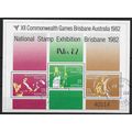 AUS 1982 'COMMONWEALTH GAMES' M/S (ANPEX'82) FI...