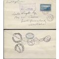Canada Mufti Issue 1938 REGISTERED Montreal Pla...
