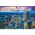 Atlanta Georgia Skyline Glass Fridge Magnet