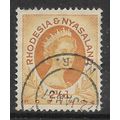 RHODESIA & NYASALAND 1954 2 1/2d OCHRE QE II SG...