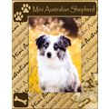 Mini Australian Shepherd Laser Engraved Wood Pi...