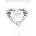 Frienship Heart Wall Plaque Hanging with Sentim...