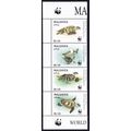 Maldives WWF Hawksbill Turtle strip of 4v WWF L...
