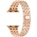 Five-beads Diamond Steel Replacement Strap Watc...
