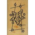 Anita's. Wood Mounted Rubber Stamp. Star. App 7...